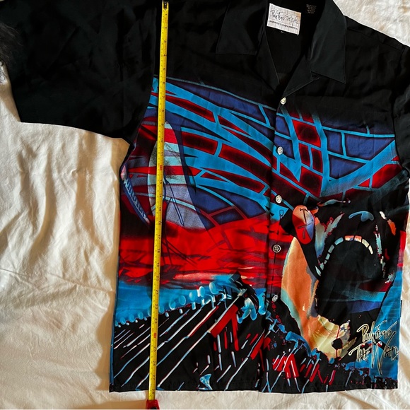 Vintage Pink Floyd “The Wall” Scream Face Button Up Shirt Size L - Picture 11 of 16